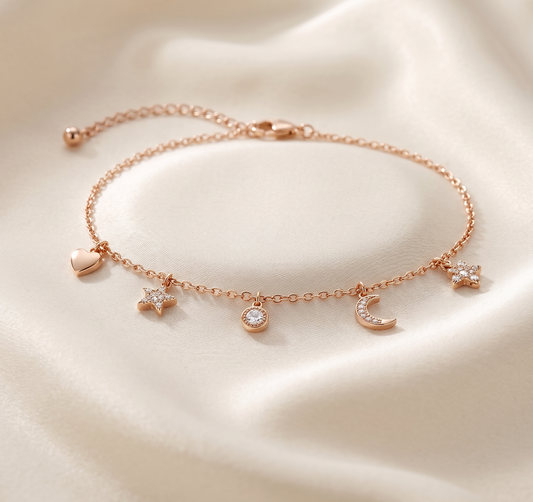 Rose Gold Stainless Steel Anklet